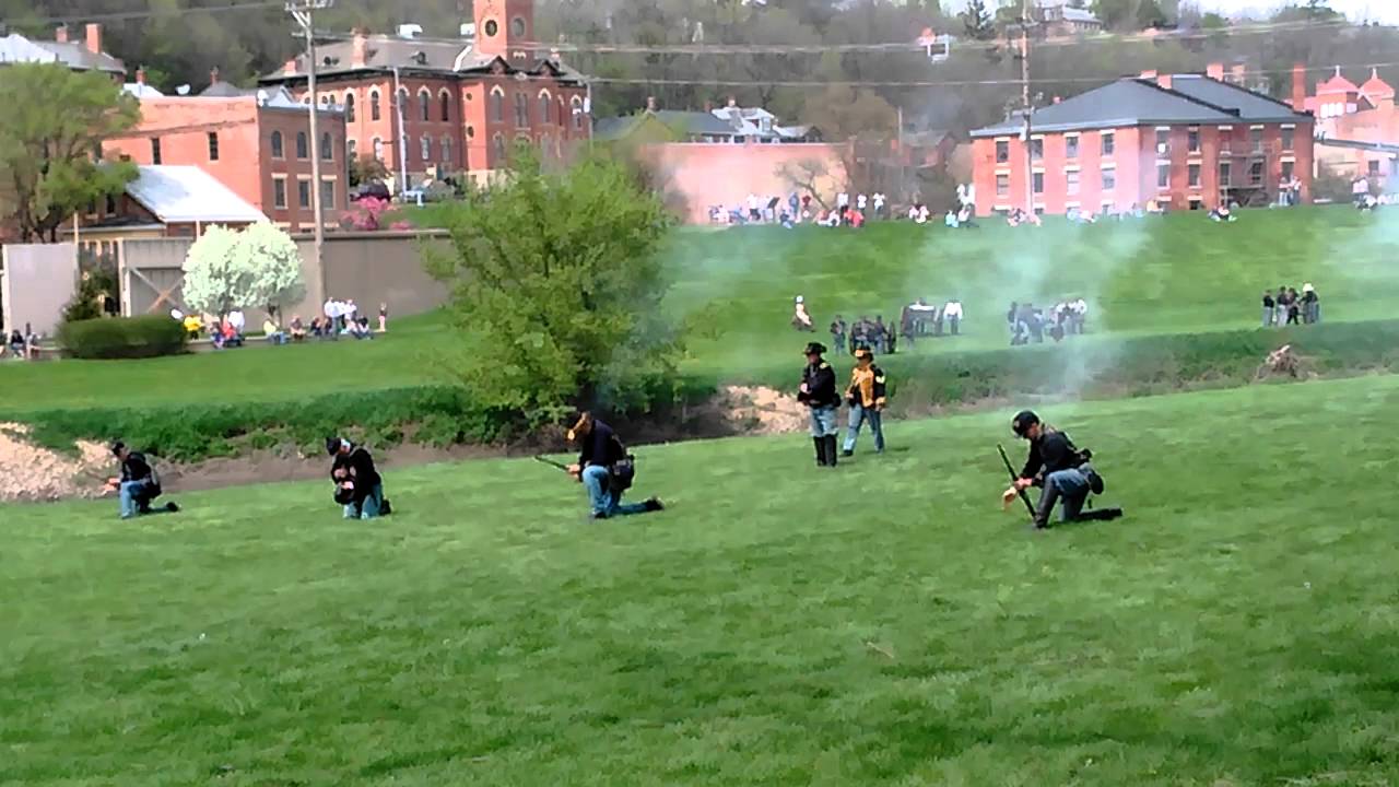 Civil war reenactment in Galena, Illinois YouTube