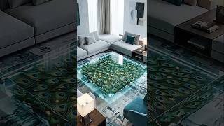 I Turned Peacock Feathers Into a $1000 EpoxyTable #epoxy #shorts