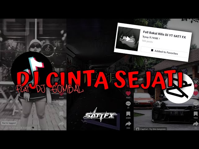 DJ VIRAL TIKTOK || Melodi Plat KT (remake) x Cinta Sejati Sound Xyray [Satt FX ft. DJ Gombal] class=