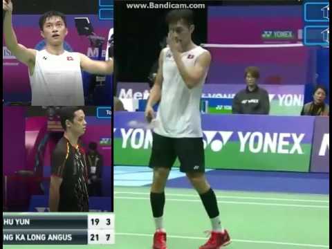 SF Men Single - Hongkong Open 2016, Ng Ka Long Angus VS Hu Yun