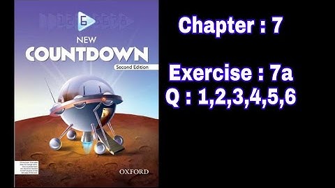 Countdown Mathematics 6 Solutions ll Ch : 7 l Ex : 7a ll Q : 1,2,3,4,5,6 ll Kaleem Ullah