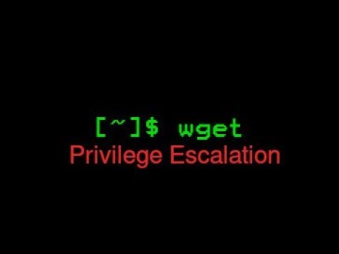 Wget Privilege Escalation