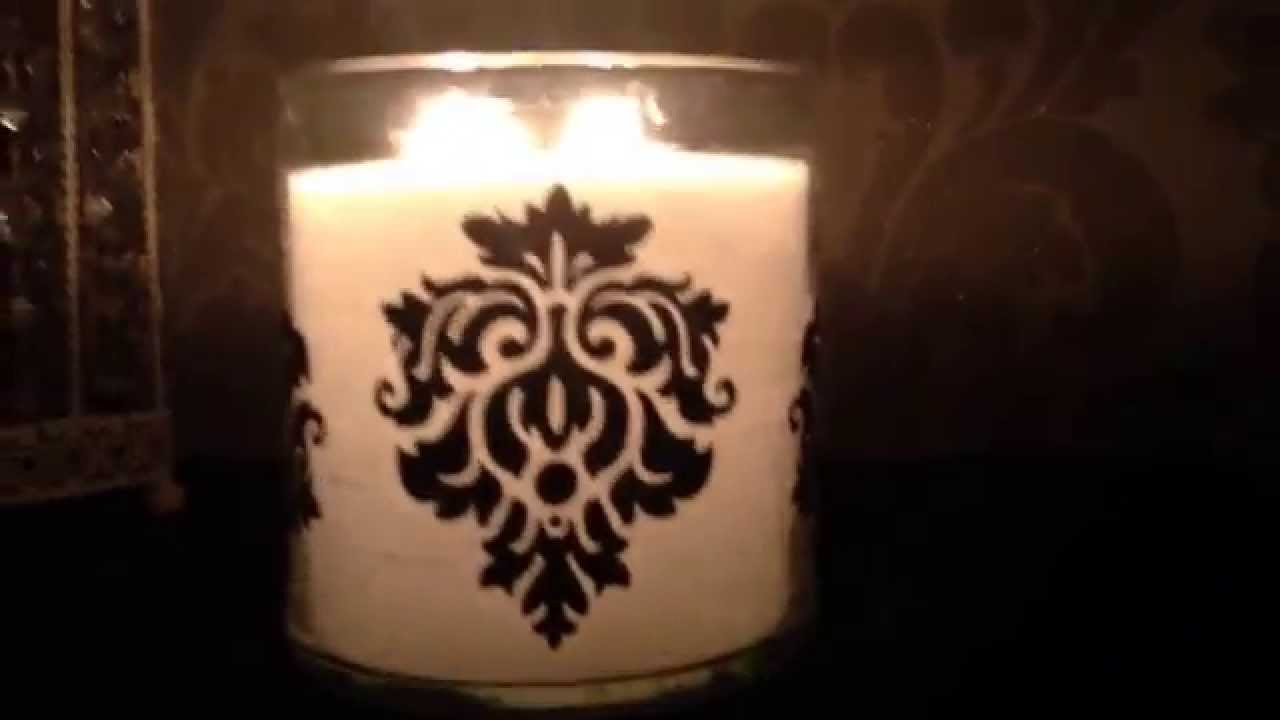The beautiful Fig Fatale Glolite by Partylite - the world's brightest candle! This is my home demo