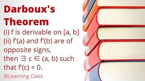 Darboux Theorem (Proof) | Differentiability | Advanced Calculus