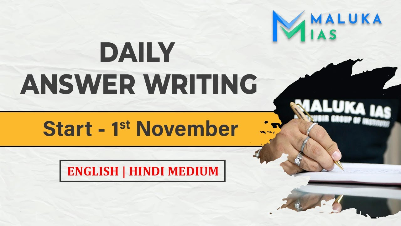 DAILY ANSWER WRITING || MALUKA IAS - YouTube