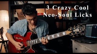 PDF Sample 3 typical neo-soul licks for soloing | guitar lesson guitar tab & chords by Gene Caberra.