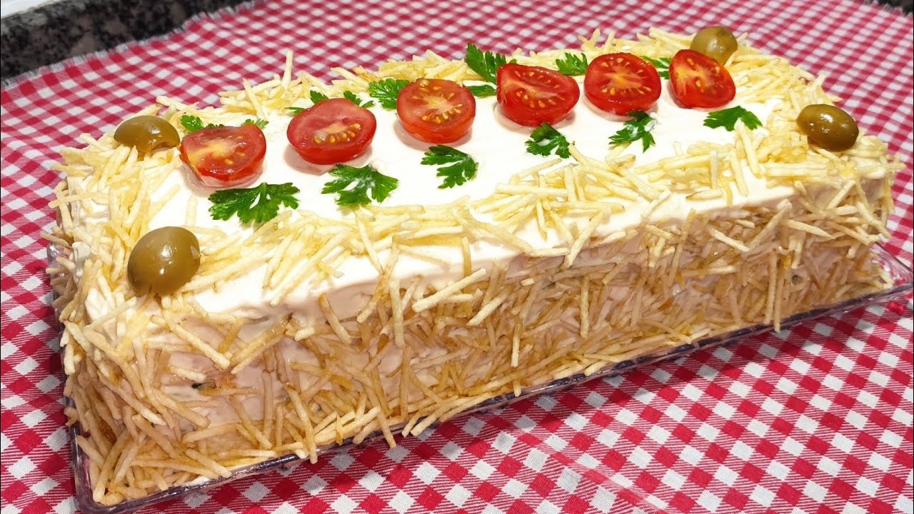 Torta Fria de frango , receita deliciosa  que agrada toda família !Para o seu  Natal e Ano novo !
