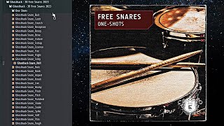 Free Sample Pack || FREE Snare One-Shots 2023 (By Ghosthack) Resimi