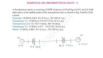 NUMERICAL ON UNSYMMETRICAL FAULTS - 5