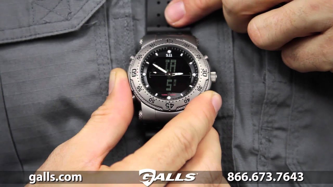 5 11 Tactical Hrt Titanium Watch At Galls Jw147 Youtube