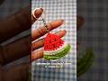 crochet watermelon keychain tutorial #crochetkeychain #freepattern #crochettutorial #beginnercrochet
