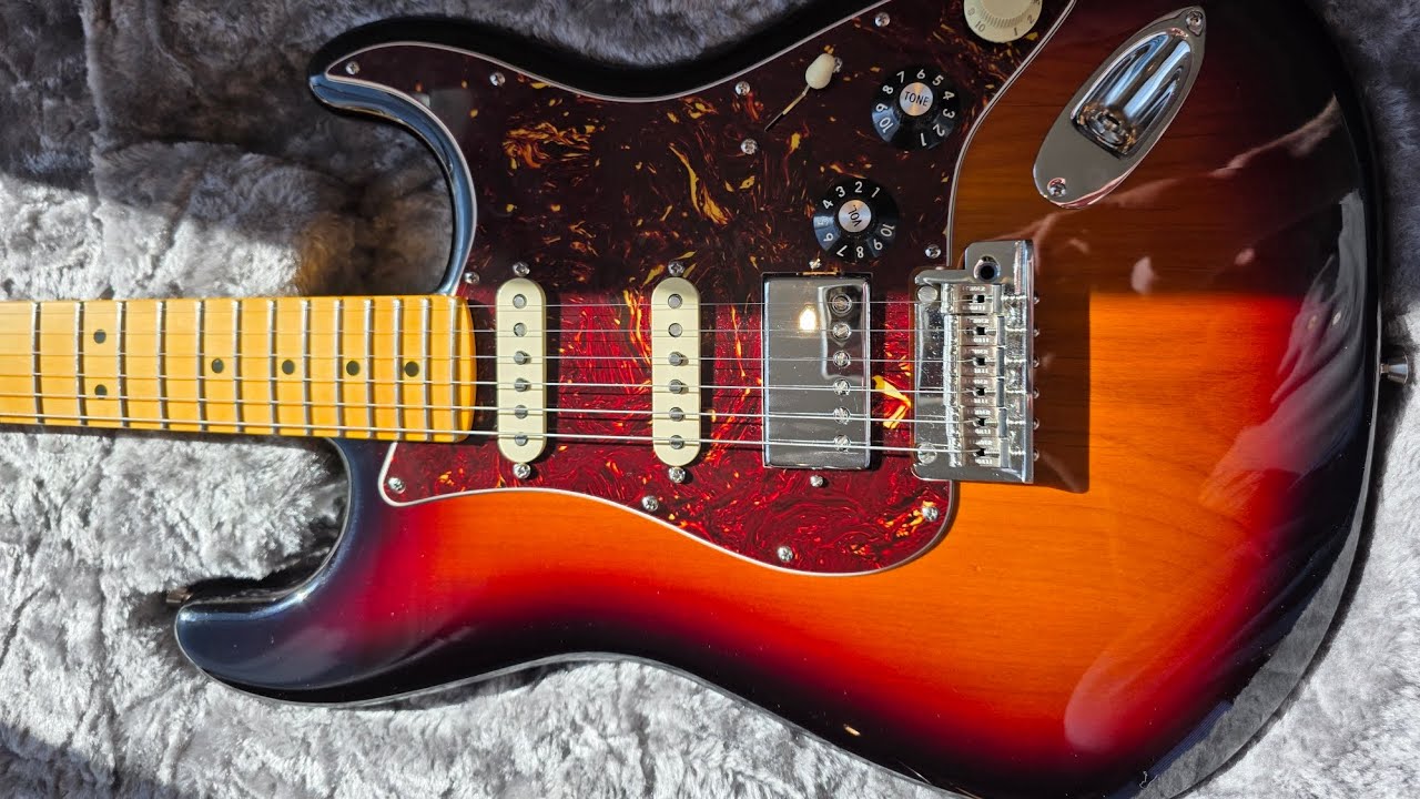 Fender American Pro II Stratocaster. With an EVH Wolfgang bridge pickup. 