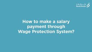 How to create and upload a salary file  | BankDhofar Corporate Internet Banking