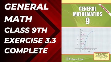 9th Class General Math, Ch 3,  Exercise 3.3 Complete- Matric part 1 Gen Math