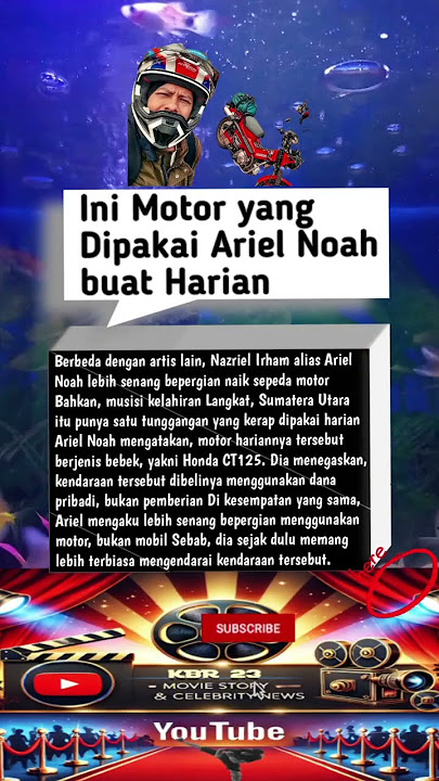 Ini Motor yang Dipakai Ariel Noah buat Harian #artist #film #selebriti