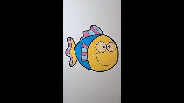 Orange Stripes! Coloring a Clownfish with Acrylic Markers!