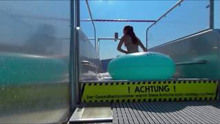 Water Tube Slide VR 180 3D Experience BIG WAVE VR180 POV Therme Galaxy Erding Wasserrutsche scivolo