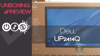 Dell UP2414Q 4K Monitor Unboxing & Preview - YouTube