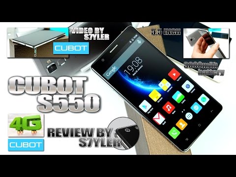 Cubot S550 (Review) 5.5", Fingerprint ID, 2.5D Curved Glass, 7,3mm thin // Video by s7yler