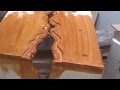 Mesa de río de mesa inusual por tecnología inusual sin resina epoxi