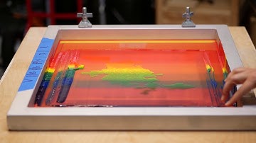 How to screen print a rainbow gradient by Dirt Alley Design