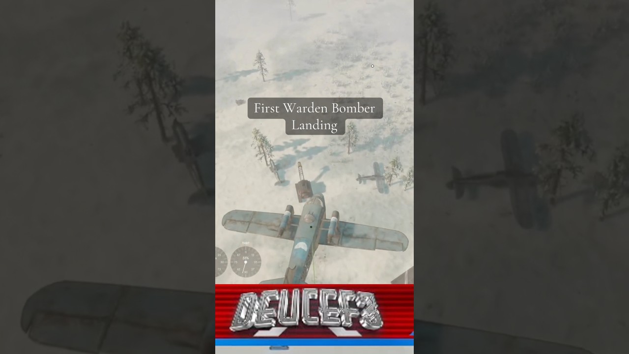 First Time Landing a Warden Bomber on 