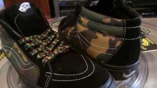 @VANS x Supreme Camouflage - Sk8-Mid - (Supreme) Woodland with camo lace swap - 3.30.2015