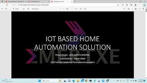 IoT Based Home Automation Solution | Emertxe Internship Project Presentation and Demonstration