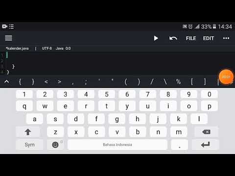 PART3 TUTORIAL  JAVA N IDE DI ANDROID PEMULA program kalender sederhana