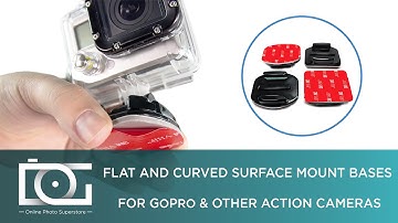 SURFACE MOUNT GOPRO | How To Use a Flat and Curved Surface Mount Bases for GoPro