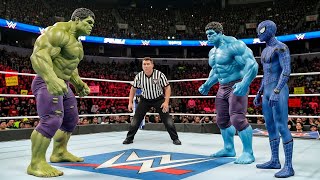 HULK vs BLUE HULK & BLUE SPIDERMAN - EPIC BATTLE!