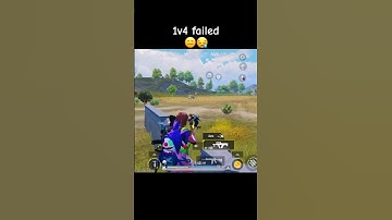 1v4 #shortvideo #bgmi #shorts #viral #1v4 #failed #pubgmobile