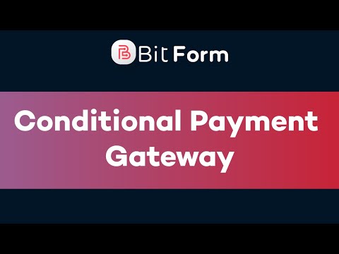 Conditional Payment Gateway - Bit Form