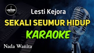 Karaoke SEKALI SEUMUR HIDUP - Nada Wanita - Lesti - Cipt : adibal @LAWIRINK_KARAOKE