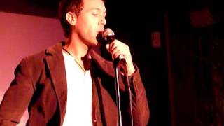 Jake Walden siniging at Upright Cabaret