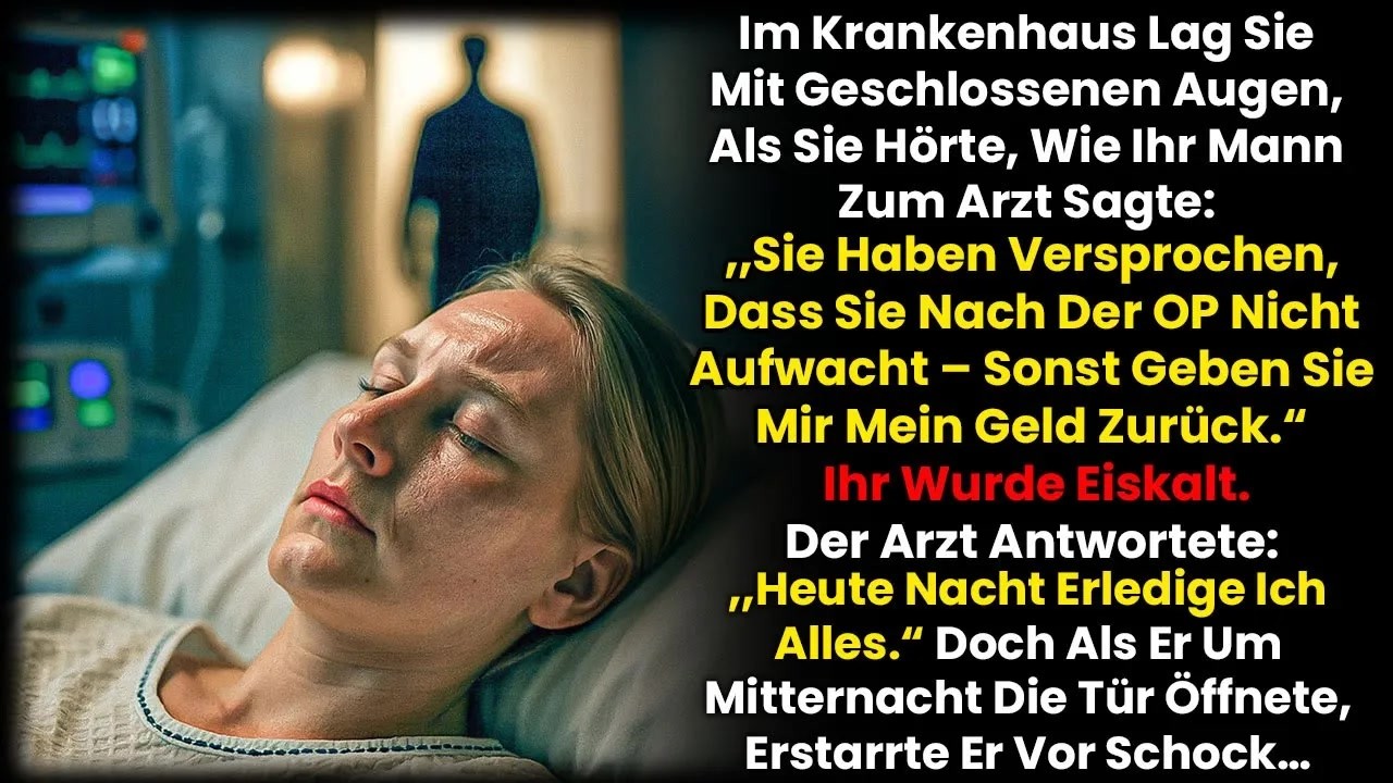 Ich erwachte im Krankenhaus, noch benommen von der Notoperation, als ich meinen Mann am Bett sagen hörte: „Herr Doktor, Sie haben mir doch versprochen, dass sie nach der Operation nicht mehr...