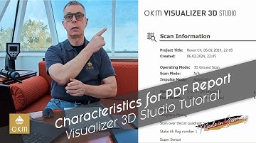 Characteristics for PDF Report | Visualizer 3D Studio Tutorial with Expert Frank