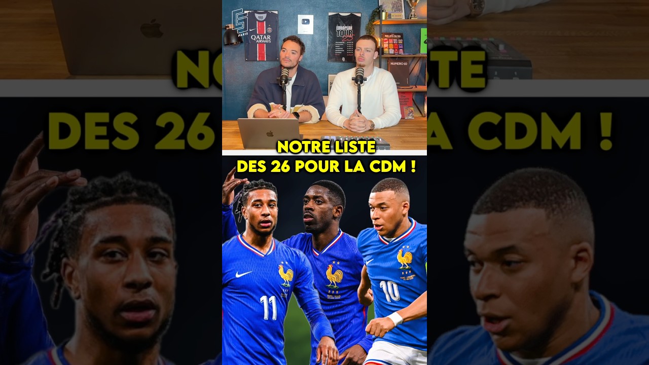 🚨 NOTRE LISTE DE L’EDF POUR LA CDM !! 🔥#foot #football #worldcup #coupedumonde #equipedefrance