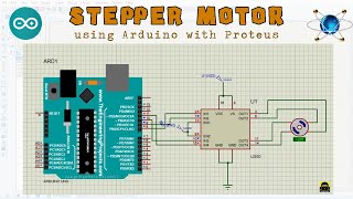 Stepper Motor Interface using Arduino with Proteus | Stepper Motor | Arduino | Proteus screenshot 5