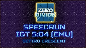 Zero Divide Speedrun - 2 Stocks Easy IGT 5:04:46 (PS1 Emulated)