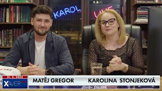 Matěj Gregor | Karolina Stonjeková s hostem
