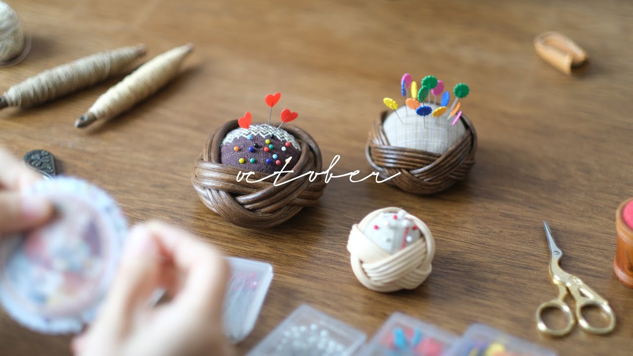 Изготовление подушечек для пинков 2 | Вышивка для сасико