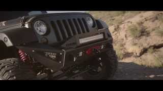 Jeep Rubicon on Fuel Trophy Wheel Rim Addictive Desert Designs