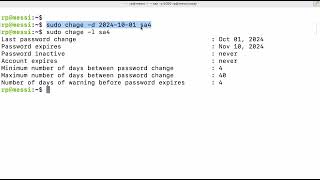 Set default Policies password expiry for all user in ubuntu