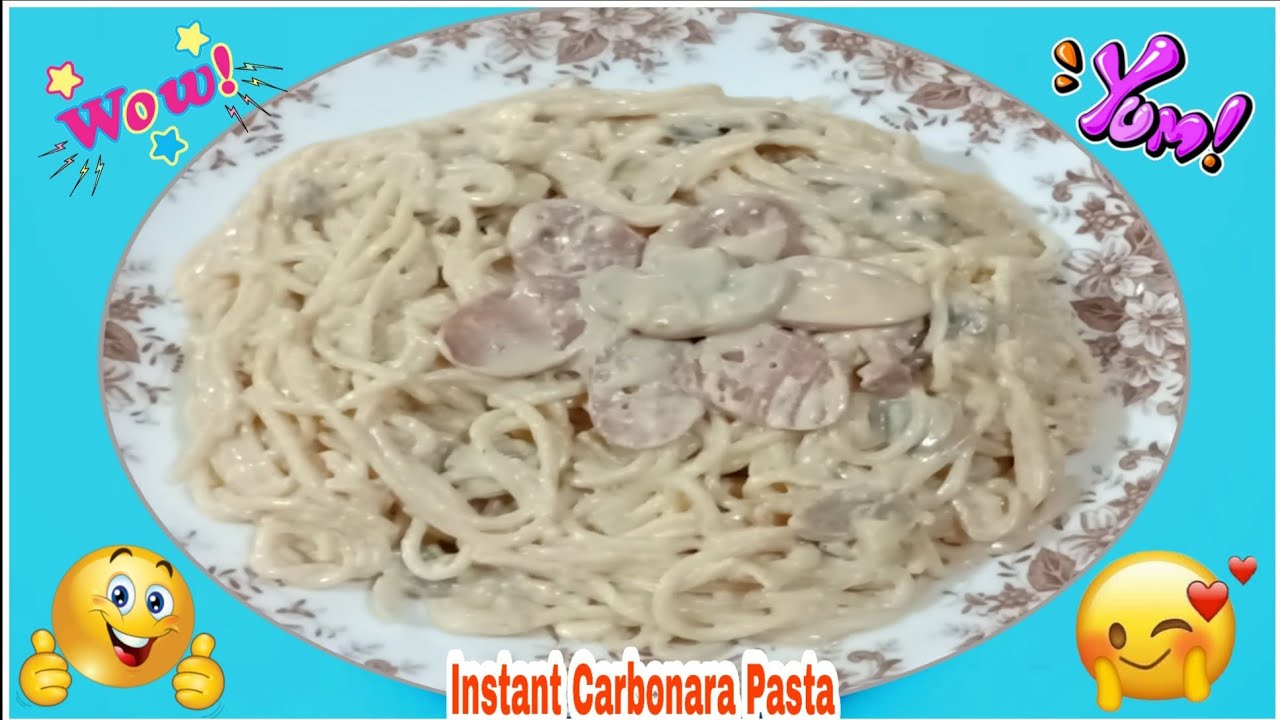 Instant Carbonara Pasta YouTube