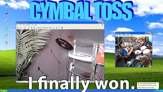 I finally won the cymbal toss.