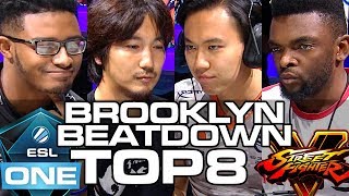 BROOKLYN BEATDOWN 2017 SFV TOP 8 (TIMESTAMP) Tokido Daigo Fuudo Punk Smug JWong Momochi MenaRD
