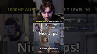1000HP AUSTIN VS 5 FACEIT LEVEL 10s #dimawallhacks  #cs2  #csgo