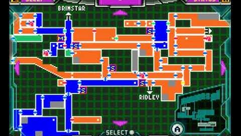 Super Metroid GBA Edition 4.0 101% Items Map Location