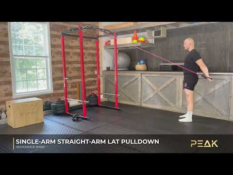 How to Do a Band Single-Arm Straight-Arm Lat Pulldown